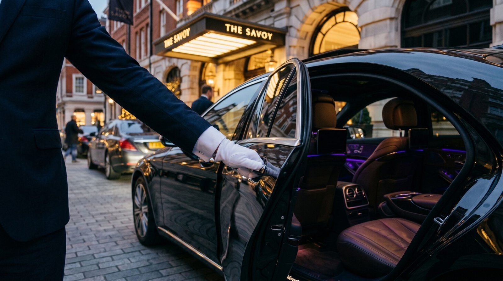 786 Executive Travel Ltd — luxury chauffeur service at The Savoy, London